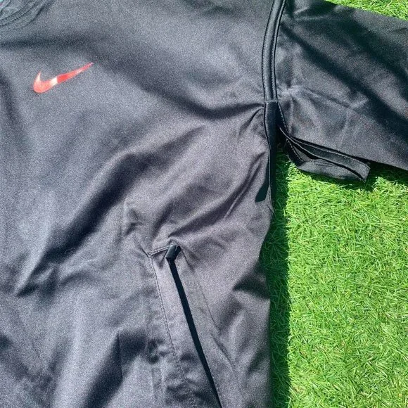 Nike Womens Satin Reversible Running Jacket rare Black Japanese Design Small. - Picture 3 of 8
